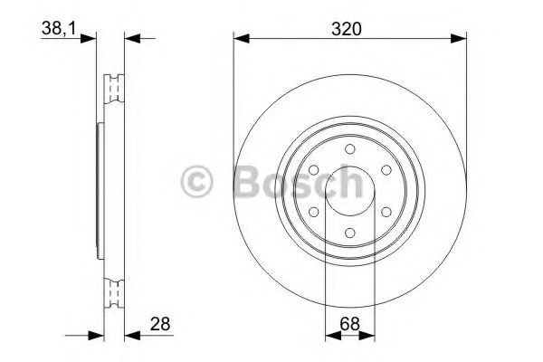 Купить запчасть BOSCH - 0986479357 Тормозной диск 0986479357