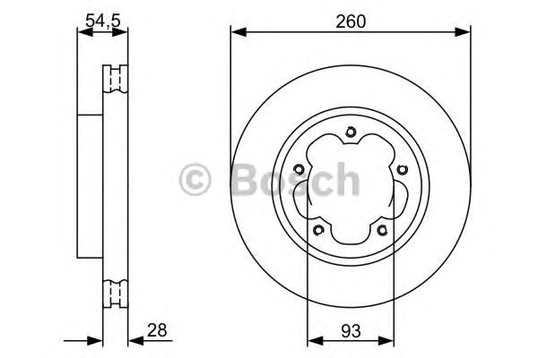 Купить запчасть Bosch - 0986479392 Диск тормозной перед FORD TRANSIT Bus (FD_ _, FB_ _, FS_ _, FZ_ _, FC_ _) 2.2 TDCi 04.2006 - 08.2014 <=> FORD TRANSIT Platform/Chassis (FM_ _, FN_ _) 2.2 TDCi 10.2011 - 08.2014