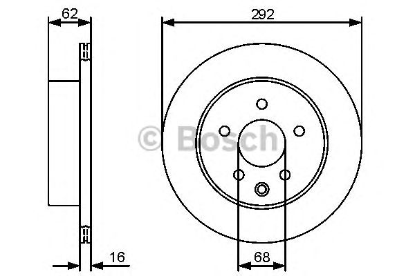 Купить запчасть Bosch - 0986479453 Диск тормозной зад NISSAN QASHQAI / QASHQAI +2 I (J10, JJ10) 2.0 All-wheel Drive 02.2007 - 12.2013 <=> NISSAN X-TRAIL (T31) 2.0 06.2007 - 11.2013