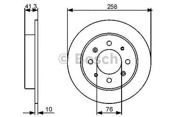 Купить запчасть Bosch - 0986479462 Диск тормозной зад KIA CERATO Saloon (LD) 1.6 05.2006 -  <=> KIA CERATO Saloon (LD) 1.6 04.2004 - 