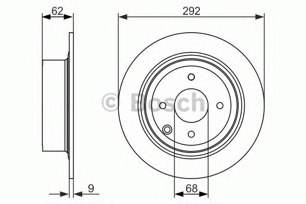 Купить запчасть Bosch - 0986479742 Диск тормозной зад NISSAN TIIDA Hatchback (C11) 1.6 09.2007 - 12.2011 <=> NISSAN TIIDA Saloon (SC11) 1.6 09.2007 - 12.2012