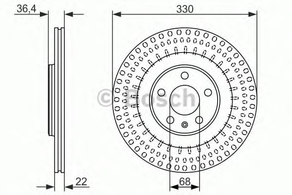 Купить запчасть BOSCH - 0986479750 Тормозной диск 0986479750