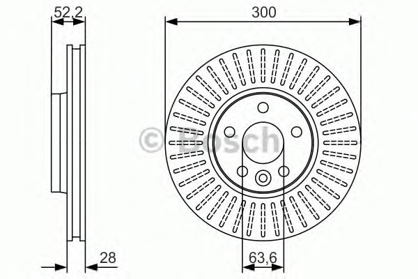 Купить запчасть BOSCH - 0986479974 Тормозной диск передний 0986479974
