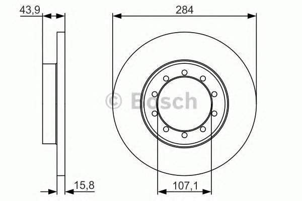 Купить запчасть BOSCH - 0986479A34 Тормозной диск 0986479A34