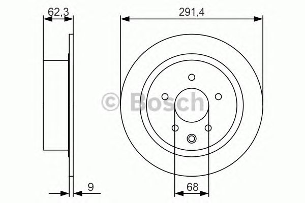 Купить запчасть BOSCH - 0986479R14 Диск тормозной задний NISSAN JUKE, QASHQAI, TEANA I-II 0986479R14