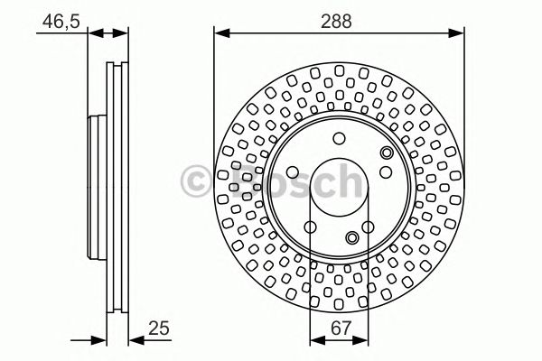 Купить запчасть Bosch - 0986479R69 Диск тормозной перед MERCEDES-BENZ E-CLASS (W210) E 240 (210.061) 06.1997 - 08.2000 <=> MERCEDES-BENZ E-CLASS (W210) E 230 (210.037) 06.1995 - 06.1997
