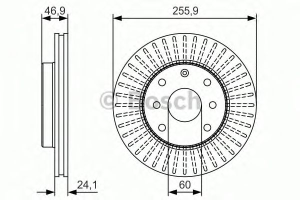 Купить запчасть Bosch - 0986479R70 Диск тормозной перед Daewoo Evanda 1.6/1.8/2.0 00>