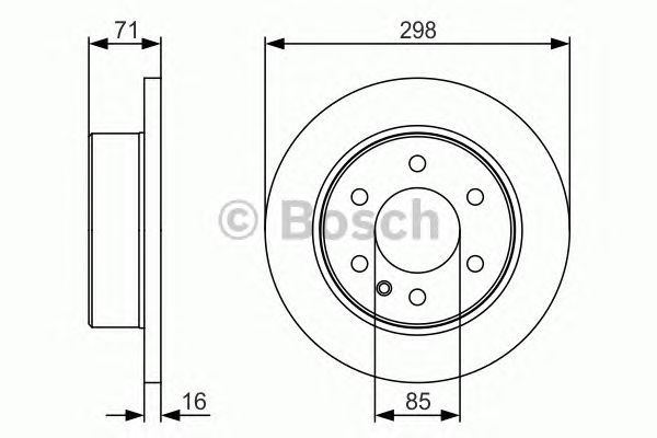 Купить запчасть BOSCH - 0986479S05 Тормозной диск задний 0986479S05
