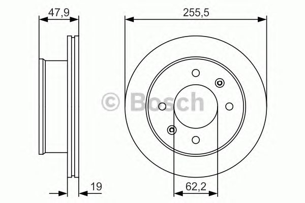 Купить запчасть BOSCH - 0986479S21 Тормозной диск передний 0986479S21