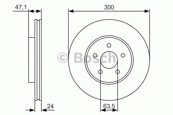 Купить запчасть BOSCH - 0986479S48 Тормозной диск 0986479S48