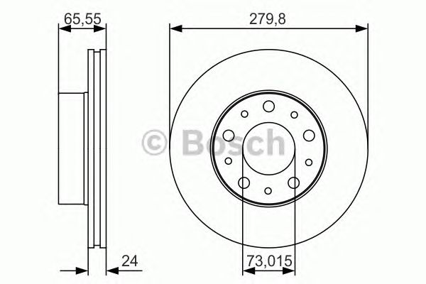Купить запчасть Bosch - 0986479S70 Диск тормозной перед FIAT DUCATO Box (244_) 2.3 JTD 04.2002 - <=> PEUGEOT BOXER Box 2.2 HDi 130 03.2011 -