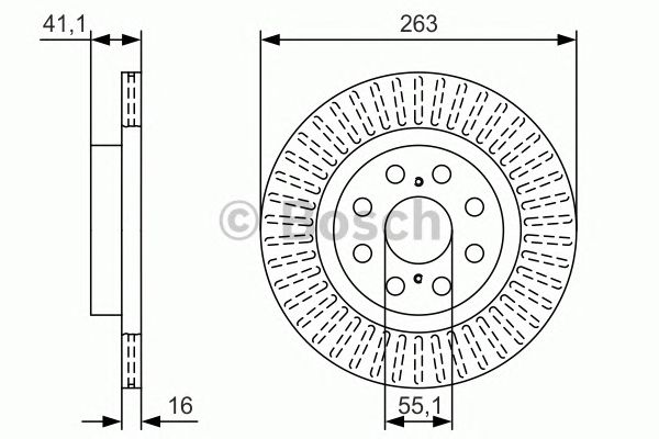Купить запчасть Bosch - 0986479T57 Диск тормозной зад LEXUS RX (_L1_) 350 AWD (GGL15_) 12.2008 - 08.2015 <=> LEXUS RX (_L1_) 450h AWD (GYL15_) 12.2008 - 10.2015
