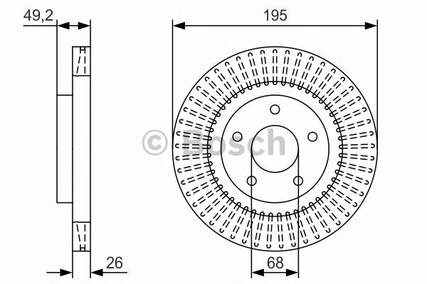 Купить запчасть Bosch - 0986479T99 Диск тормозной перед NISSAN ALTIMA (L32) 3.5 10.2006 - 07.2013