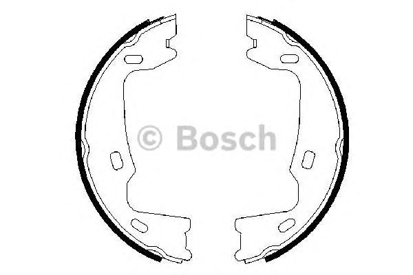 Купить запчасть Bosch - 0986487214 Колодки тормозные барабанные  перед OPEL VECTRA B (J96) 1.6 i 16V (F19) 10.1995 - 04.2002 <=> OPEL OMEGA A (V87) 2.0 i (F19, M19, N19) 09.1986 - 03.1994