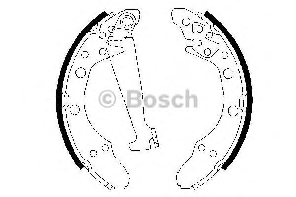 Купить запчасть Bosch - 0986487270 Колодки тормозные барабанные    зад SKODA FABIA II (542) 1.2 01.2007 - 12.2014 <=> AUDI 80 (89, 89Q, 8A, B3) 1.8 S 09.1986 - 10.1991