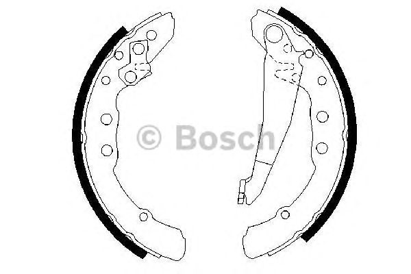 Купить запчасть Bosch - 0986487281 Колодки тормозные барабанные   зад VW PASSAT (3A2, 35I) 1.8 02.1988 - 08.1996 <=> VW PASSAT Variant (3A5, 35I) 1.8 02.1988 - 05.1997