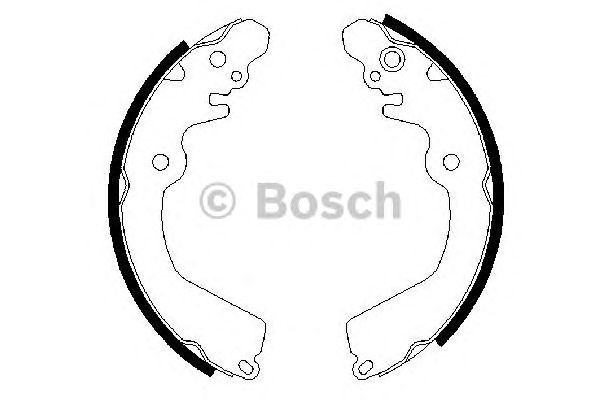Купить запчасть Bosch - 0986487451 Колодки тормозные барабанные   зад MITSUBISHI LANCER VI (CJ-CP_) 1.3 12V (CK1A) 12.1995 - 08.2003 <=> MITSUBISHI CARISMA (DA_) 1.6 (DA1A) 07.1995 - 06.2006