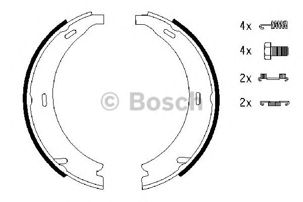 Купить запчасть BOSCH - 0986487543 Тормозные колодки 0986487543