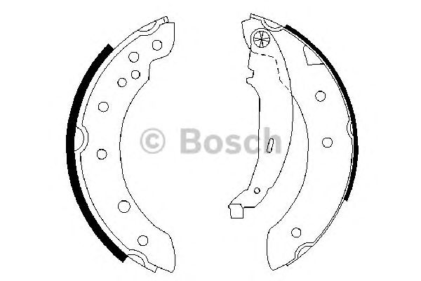 Купить запчасть Bosch - 0986487585 Колодки тормозные барабанные   зад RENAULT LOGAN I (LS_) 1.4 09.2004 -  <=> RENAULT LOGAN I (LS_) 1.6 09.2004 - 