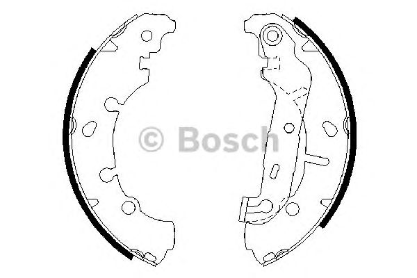 Купить запчасть Bosch - 0986487599 Колодки тормозные барабанные   зад FORD FUSION (JU_) 1.6 08.2002 - 11.2008 <=> FORD FUSION (JU_) 1.4 08.2002 - 12.2012