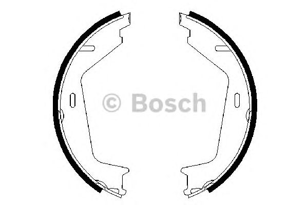 Купить запчасть Bosch - 0986487623 Колодки тормозные барабанные   зад VOLVO S60 I (384) 2.4 11.2000 - 04.2010 <=> VOLVO XC70 II (136) 2.4 D / D4 AWD 08.2007 - 