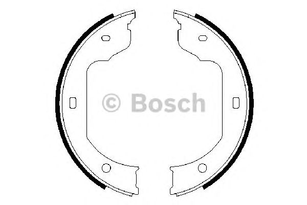 Купить запчасть Bosch - 0986487625 Колодки тормозные барабанные BMW X5 (E53) 3.0 i 05.2000 - 12.2006 <=> VW TOUAREG (7LA, 7L6, 7L7) 2.5 R5 TDI 01.2003 - 05.2010