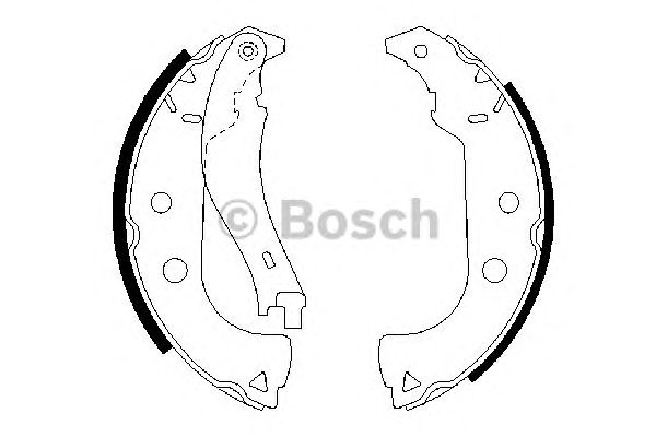 Купить запчасть Bosch - 0986487629 Колодки тормозные барабанные зад FIAT PALIO Weekend (178_) 1.2 04.1996 - 02.2001 <=> FIAT FIORINO Box (146_) 60 1.7 D 05.1988 - 10.1996