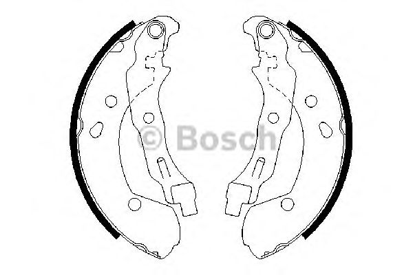 Купить запчасть Bosch - 0986487668 Колодки тормозные барабанные   зад LADA VESTA 1,6/1,8 15- <=> NISSAN TIIDA Hatchback (C11) 1.6 09.2007 - 12.2011 <=> NISSAN NOTE (E11, NE11) 1.6 03.2006 - 06.2013
