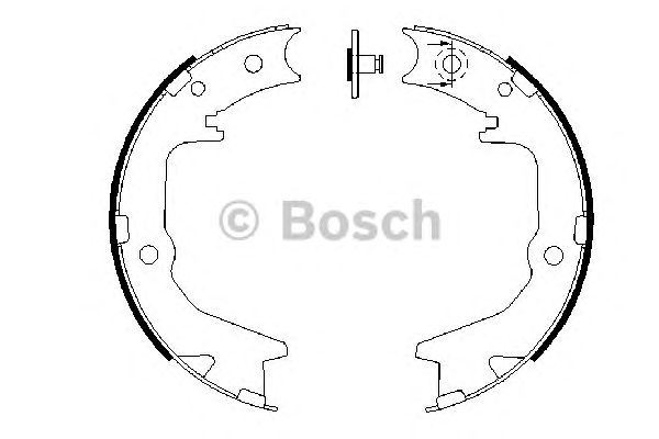 Купить запчасть Bosch - 0986487683 Колодки тормозные барабанные MITSUBISHI LANCER VII (CS_A, CT_A) 1.6 (CS3A) 09.2003 - <=> MITSUBISHI OUTLANDER I (CU_W) 2.4 4WD (CU5W) 11.2003 - 10.2006