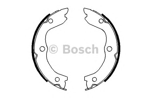 Купить запчасть Bosch - 0986487698 Колодки тормозные барабанные зад NISSAN X-TRAIL (T30) 2.0 4x4 07.2001 - 01.2013 <=> NISSAN X-TRAIL (T30) 2.5 4x4 09.2002 - 01.2013