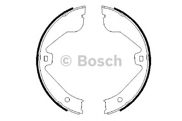 Купить запчасть Bosch - 0986487705 Колодки тормозные барабанные VW TOUAREG (7LA, 7L6, 7L7) 2.5 R5 TDI 01.2003 - 05.2010 <=> MERCEDES-BENZ M-CLASS (W164) ML 350 4-matic (164.186) 02.2005 - 12.2011