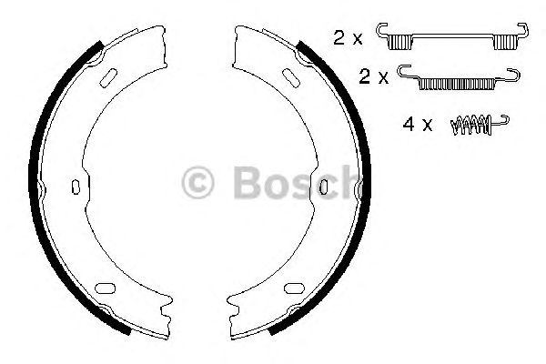 Купить запчасть Bosch - 0986487720 Колодки тормозные барабанные зад VW CRAFTER 30-50 Box (2E_) 2.5 TDI 04.2006 - 05.2013 <=> VW CRAFTER 30-35 Bus (2E_) 2.0 TDI 05.2011 - 12.2016