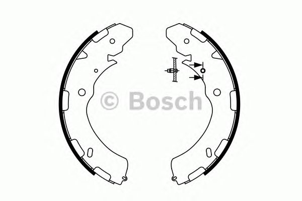 Купить запчасть Bosch - 0986487758 Колодки тормозные барабанные зад MITSUBISHI L 200 / TRITON (KA_T, KB_T) 2.5 DI-D 4WD (KB4T) 11.2005 - 12.2015 <=> MITSUBISHI L 200 / TRITON (KJ_, KK_, KL_) 2.4 DI-D 4WD (KJ0T) 09.2015 -