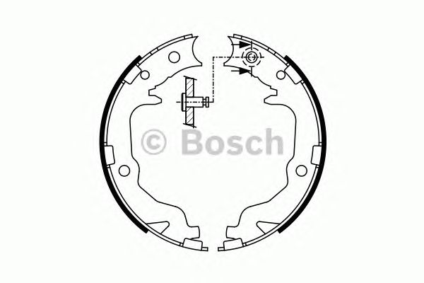 Купить запчасть BOSCH - 0986487766 Комплект тормозных колодок, стояночная тормозная система 0986487766