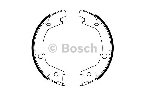 Купить запчасть BOSCH - 0986487770 Барабанные колодки 0986487770