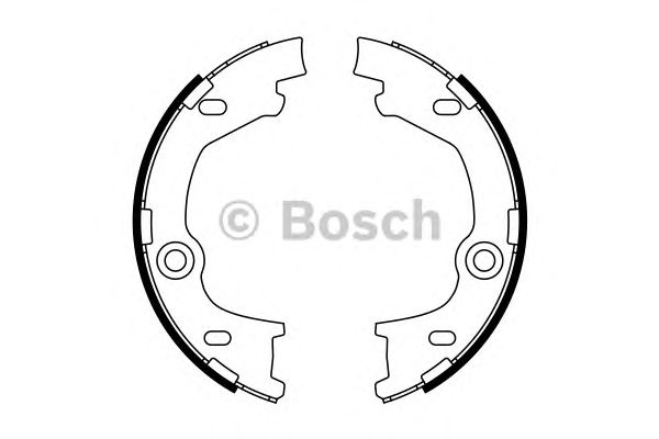 Купить запчасть BOSCH - 0986487777 Колодки тормозные барабанные 0986487777
