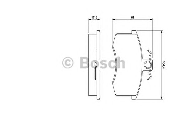 Купить запчасть BOSCH - 0986491700 Тормозные колодки 0986491700