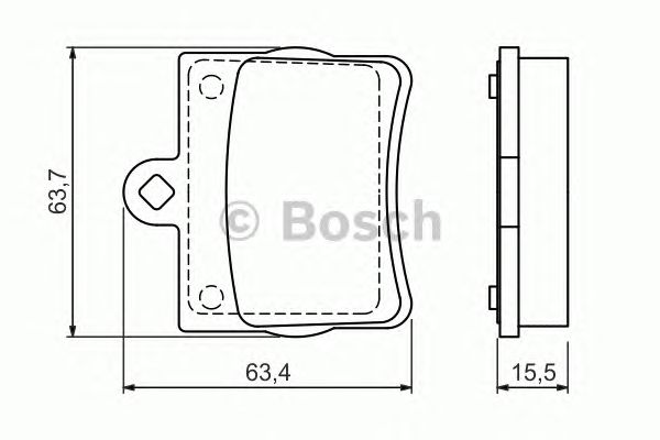 Купить запчасть Bosch - 0986494017 Колодки тормозные дисковые зад MERCEDES-BENZ C-CLASS (W202) C 180 (202.018) 03.1993 - 05.2000 <=> MERCEDES-BENZ C-CLASS (W202) C 200 (202.020) 01.1994 - 05.2000