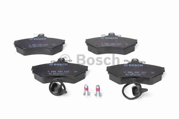 Купить запчасть BOSCH - 0986494042 Колодки тормозные дисковые перед VW PASSAT (3B2) 1.6 10.1996 - 11.2000 <=> VW PASSAT (3B2) 1.8 10.1996 - 11.2000