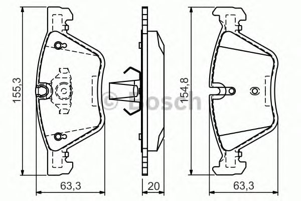 Купить запчасть BOSCH - 0986494118 Комплект тормозных колодок, диско 0986494118