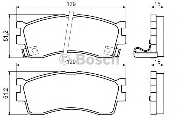Купить запчасть BOSCH - 0986494144 Комплект тормозных колодок, диско 0986494144