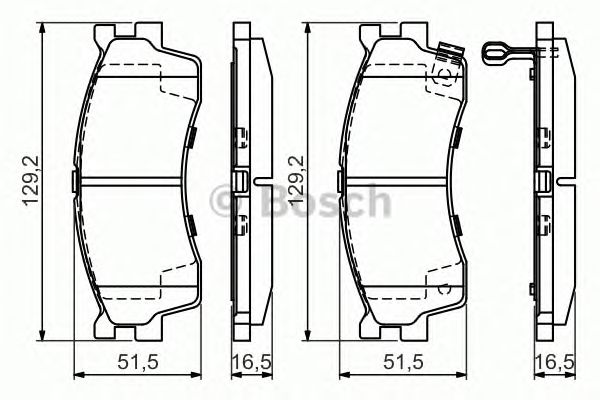 Купить запчасть Bosch - 0986494146 Колодки тормозные дисковые перед KIA RIO Estate (DC) 1.5 16V 08.2000 - 02.2005 <=> KIA RIO Saloon (DC_) 1.5 16V 09.2000 - 02.2005