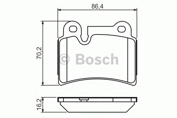 Купить запчасть Bosch - 0986494210 Колодки тормозные дисковые зад VW TOUAREG (7LA, 7L6, 7L7) 2.5 R5 TDI 01.2003 - 05.2010 <=> VW TOUAREG (7LA, 7L6, 7L7) 3.0 V6 TDI 11.2007 - 05.2010