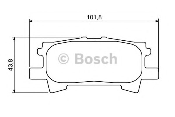Купить запчасть Bosch - 0986494224 Колодки тормозные дисковые зад LEXUS RX (_U3_) 350 AWD (GSU35_) 02.2006 - 12.2008 <=> LEXUS RX (_U3_) 300 (MCU35_) 05.2003 - 12.2008