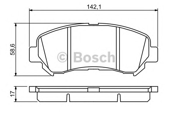 Купить запчасть BOSCH - 0986494244 Колодки тормозные дисковые перед NISSAN QASHQAI / QASHQAI +2 I (J10, JJ10) 2.0 All-wheel Drive 02.2007 - 12.2013 <=> NISSAN X-TRAIL (T31) 2.0 06.2007 - 11.2013