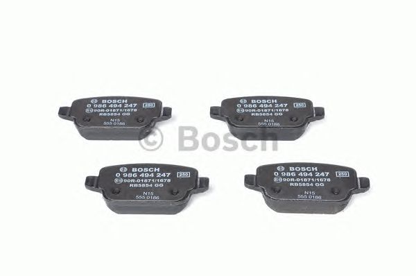 Купить запчасть BOSCH - 0986494247 Тормозные колодки задние 0986494247