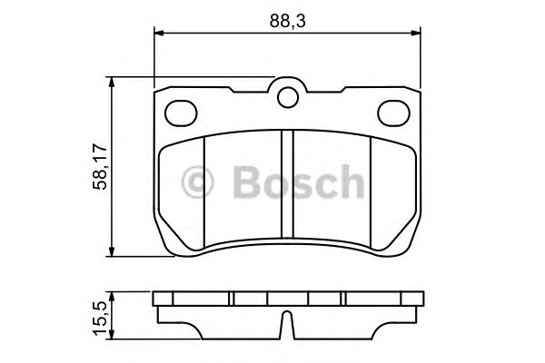 Купить запчасть Bosch - 0986494253 Колодки тормозные дисковые зад LEXUS IS II (_E2_) 250 (GSE20) 08.2005 - 03.2013 <=> LEXUS GS (_S19_) 300 (GRS190_) 04.2005 - 11.2011