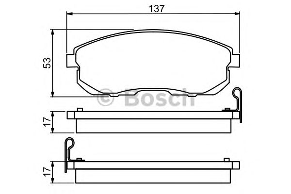 Купить запчасть Bosch - 0986494277 Колодки тормозные дисковые перед NISSAN TIIDA Hatchback (C11) 1.6 09.2007 - 12.2011 <=> NISSAN TIIDA Saloon (SC11) 1.6 09.2007 - 12.2012