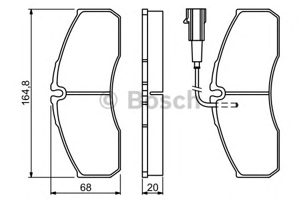 Купить запчасть BOSCH - 0986494278 Тормозные колодки передние 0986494278