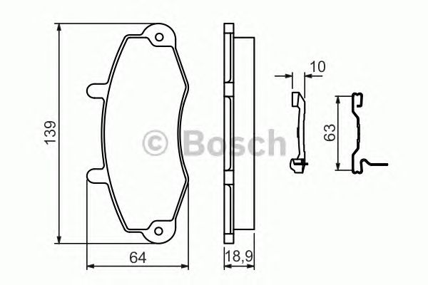 Купить запчасть Bosch - 0986494292 Колодки тормозные дисковые перед FORD TRANSIT Bus (E_ _) 2.5 DI (EBL, ECL, EDS, EDL) 07.1994 - 03.2000 <=> FORD TRANSIT Bus (E_ _) 2.5 DI (EBL, EDS, ESL, ESS, EUS) 08.1994 - 03.2000